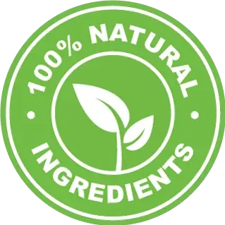 100% natural ingredients emblem